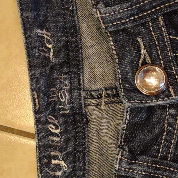 Ladies vintage Grace in LA Low rise flared bottoms Sz 3 Jr's - Picture 4 of 9